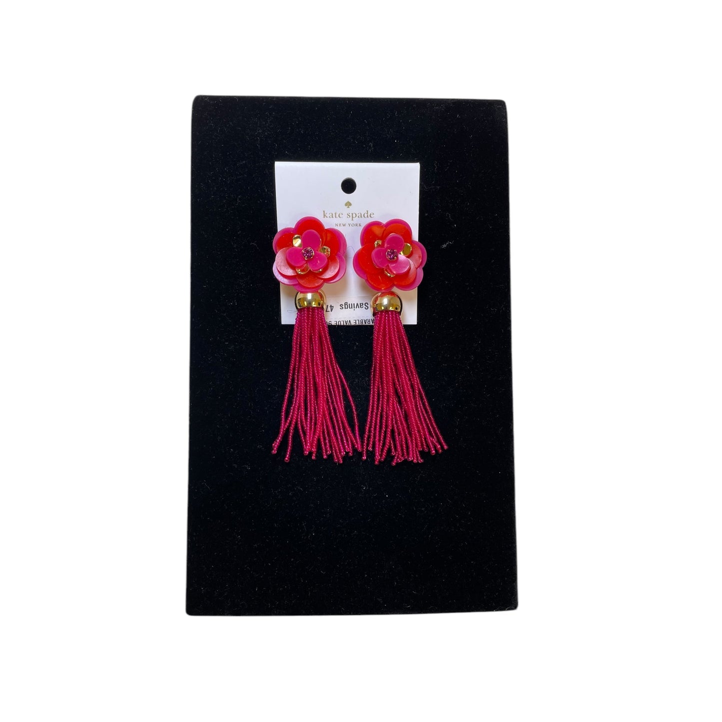 Earrings Designer By Kate Spade In Pink