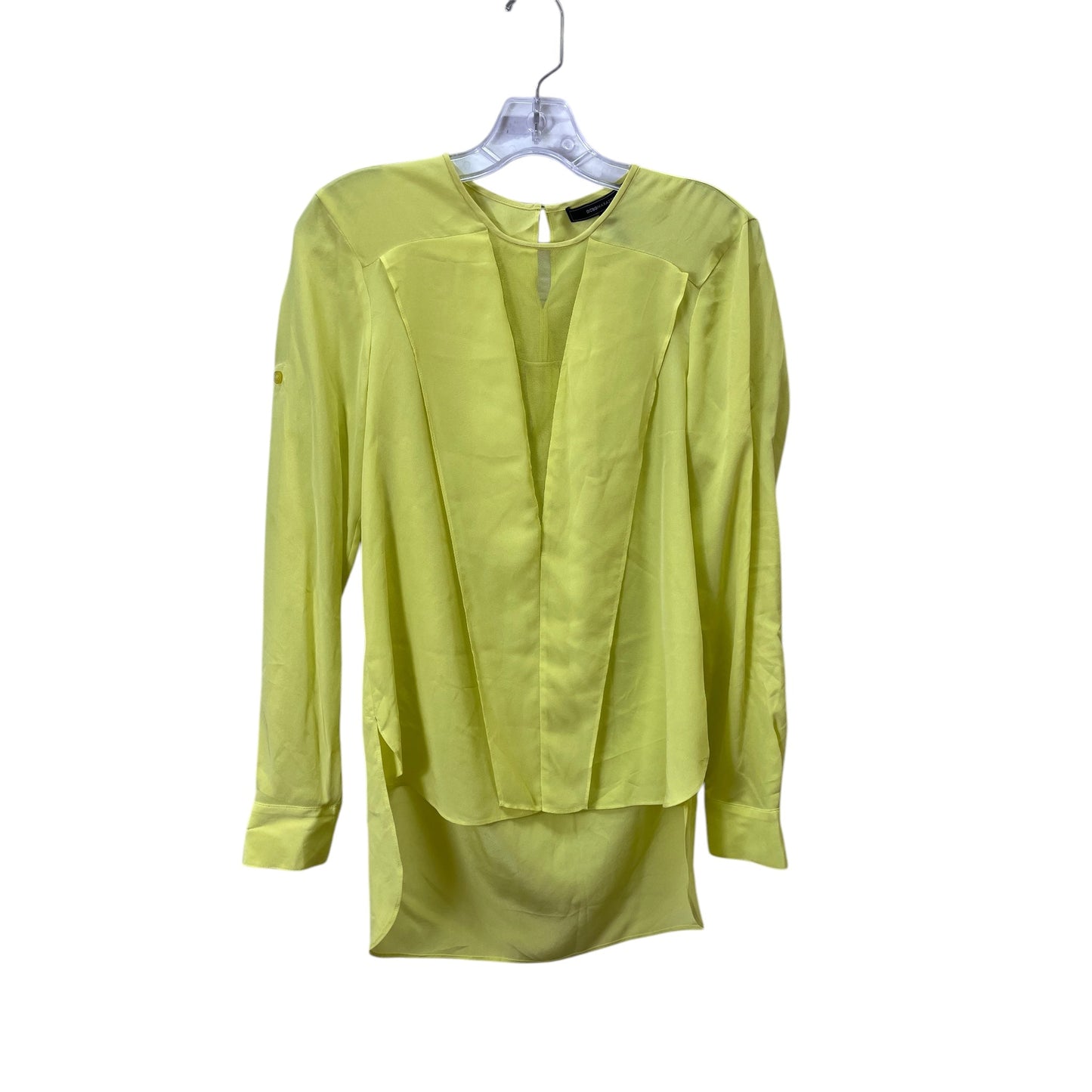 Top Ls Basic By Bcbgmaxazria In Yellow, Size:Xxs