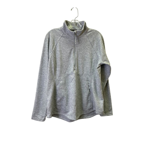 Athletic Top Ls Collar By Kyodan In Grey & White, Size:Xl