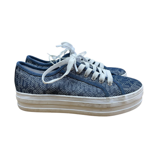 Shoes Sneakers By Tommy Hilfiger In Blue & White, Size:7