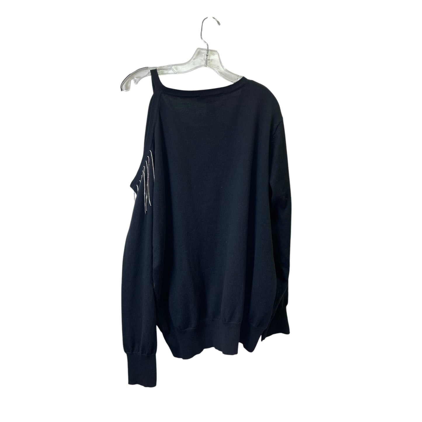 Sweater By Ashley Stewart In Black, Size:3X