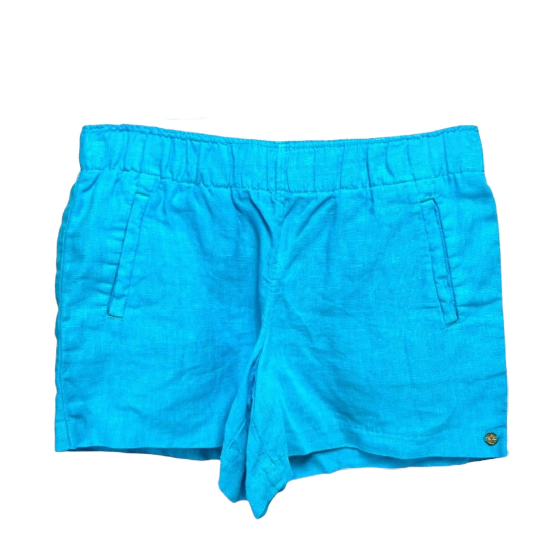 Lilo Linen Shorts By Lilly Pulitzer In Bermuda Blue, Size: S