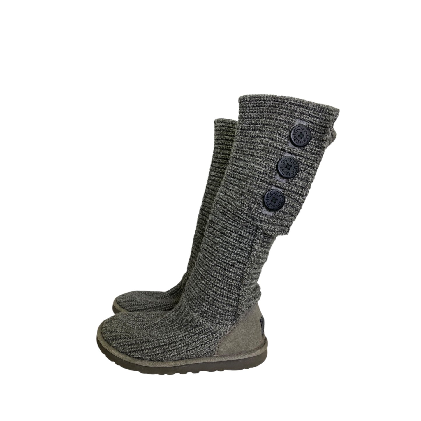 Boots Designer By Ugg In Grey, Size:8