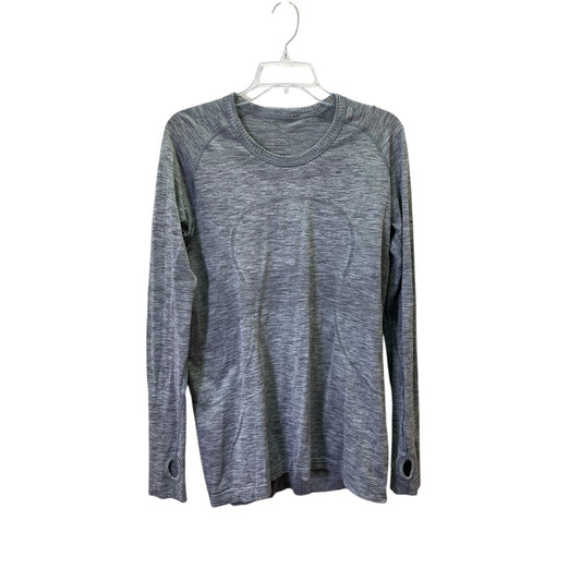 Athletic Top Ls Crewneck By Lululemon In Grey, Size:12