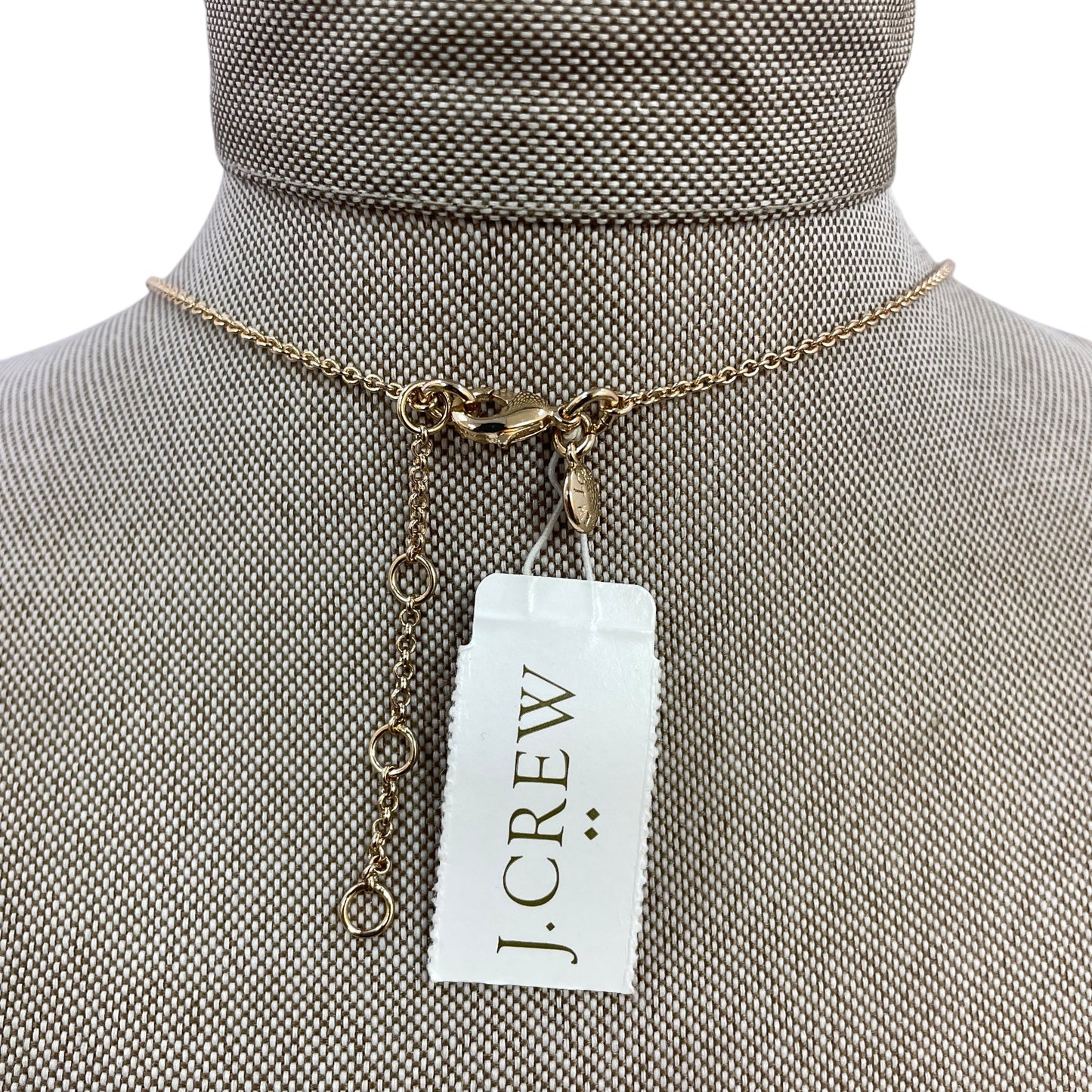 Necklace Pendant By J. Crew In Gold & Red