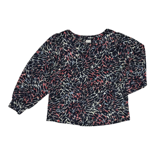 Top Ls By Nic + Zoe In Navy, Size:Lp