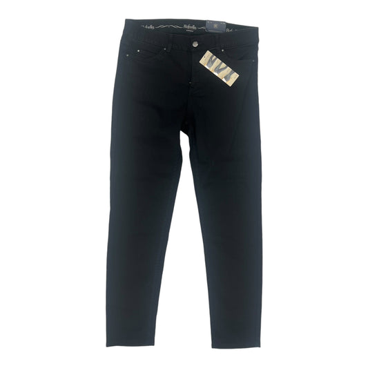 Jeans Skinny By Rafaella In Black Denim, Size:14