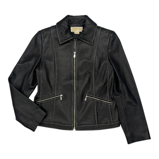 Jacket Designer By Michael Kors In Black, Size:M