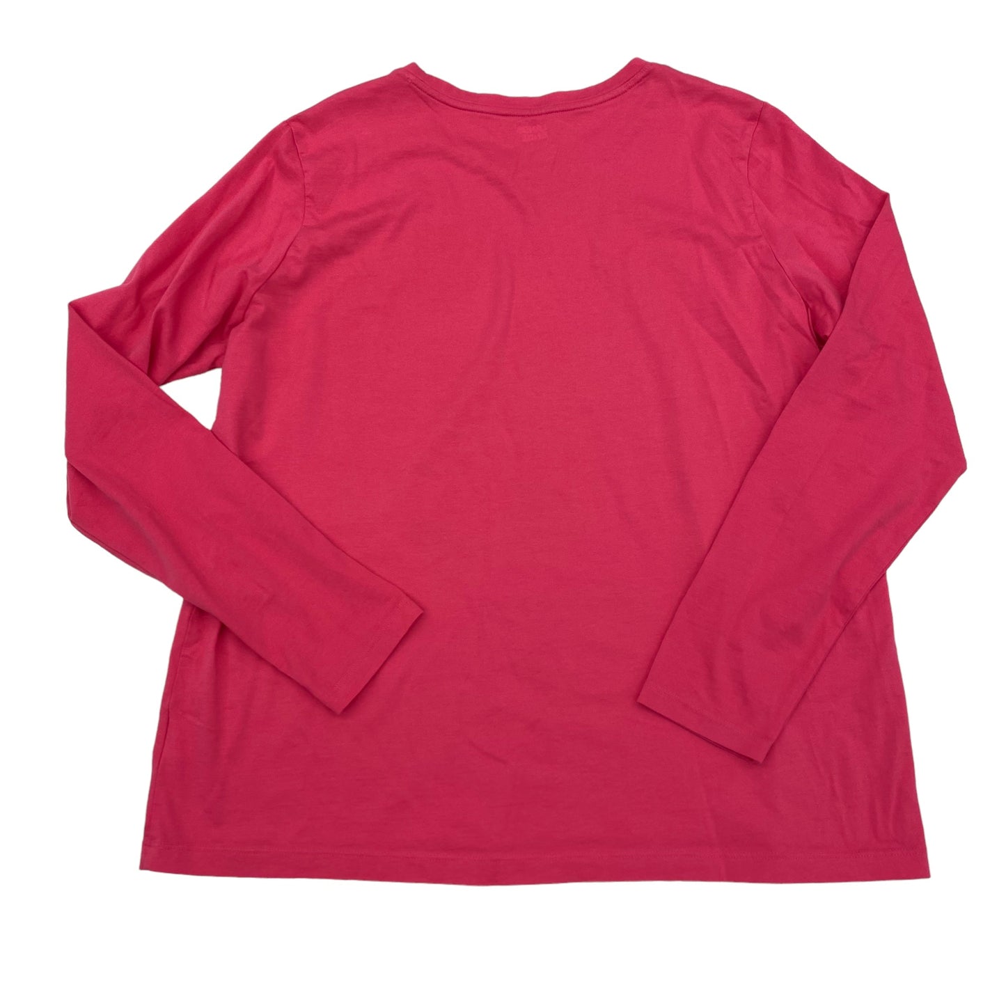 PINK TOP LS BASIC by LANDS END Size:XL