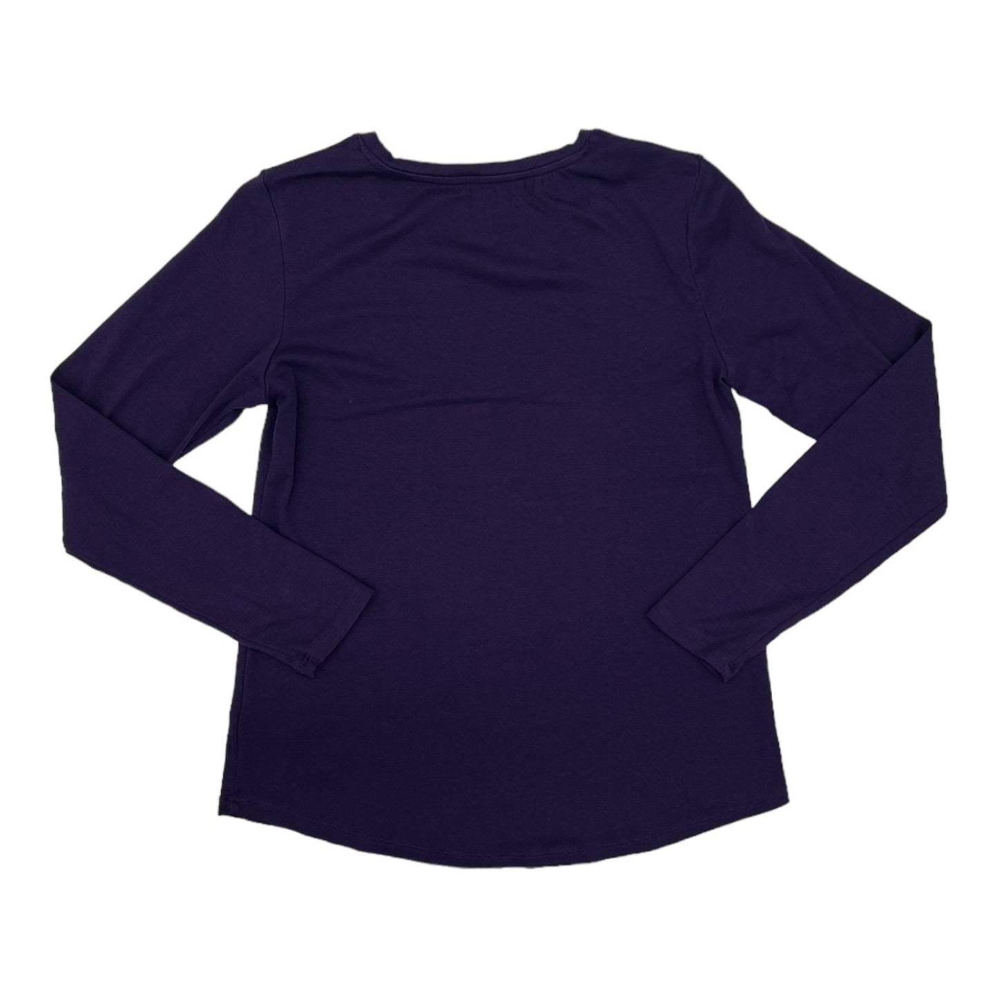 PURPLE TOP LS BASIC by EDDIE BAUER Size:L