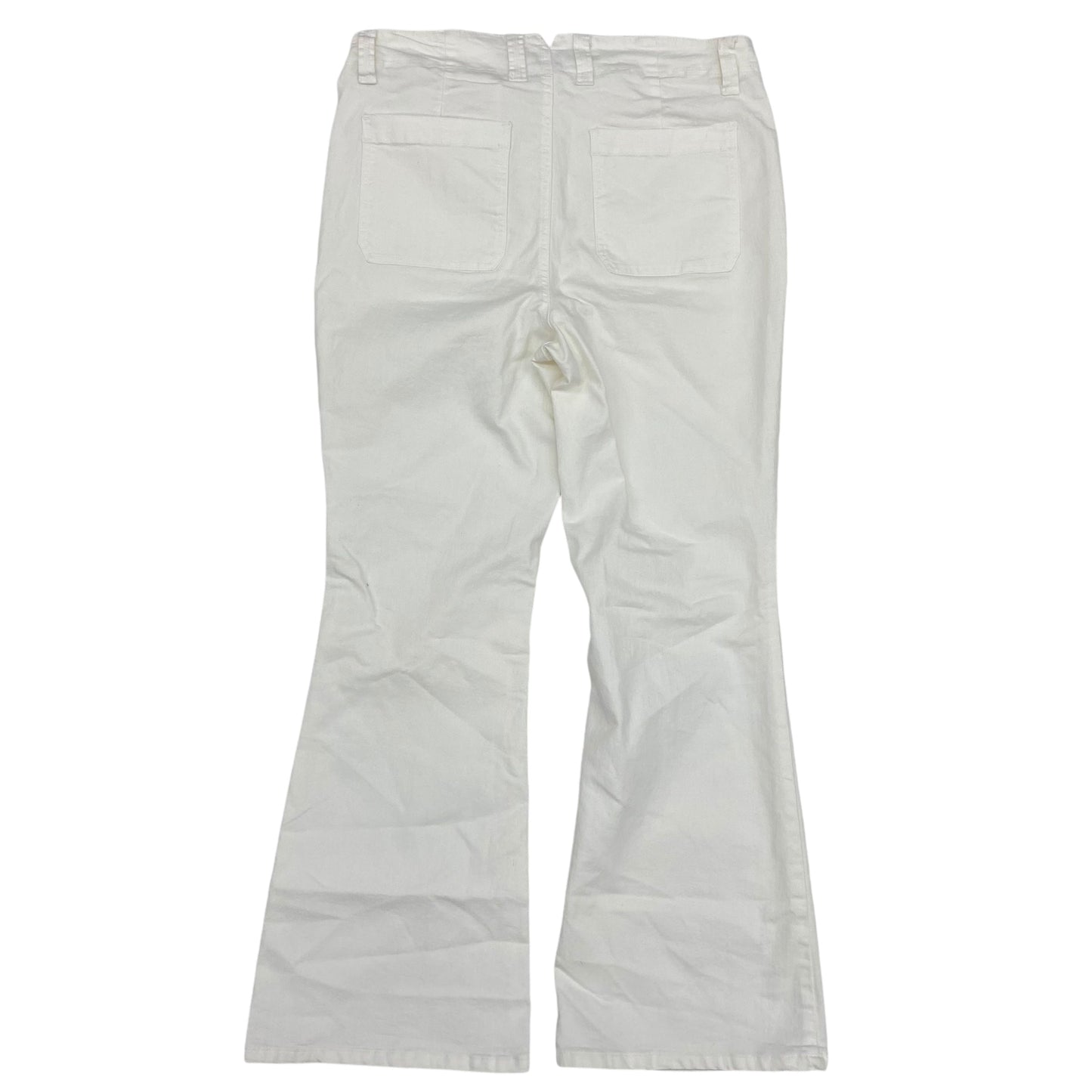 Jeans Flared By Maurices In Cream Denim, Size:18