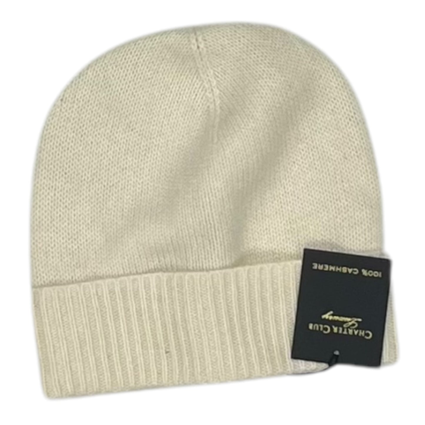 Hat Beanie By Charter Club In Cream