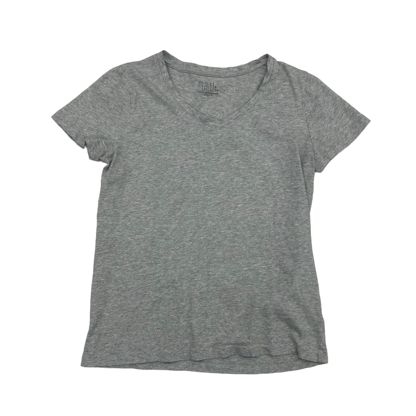 GREY TIME AND TRU TOP SS BASIC, Size S