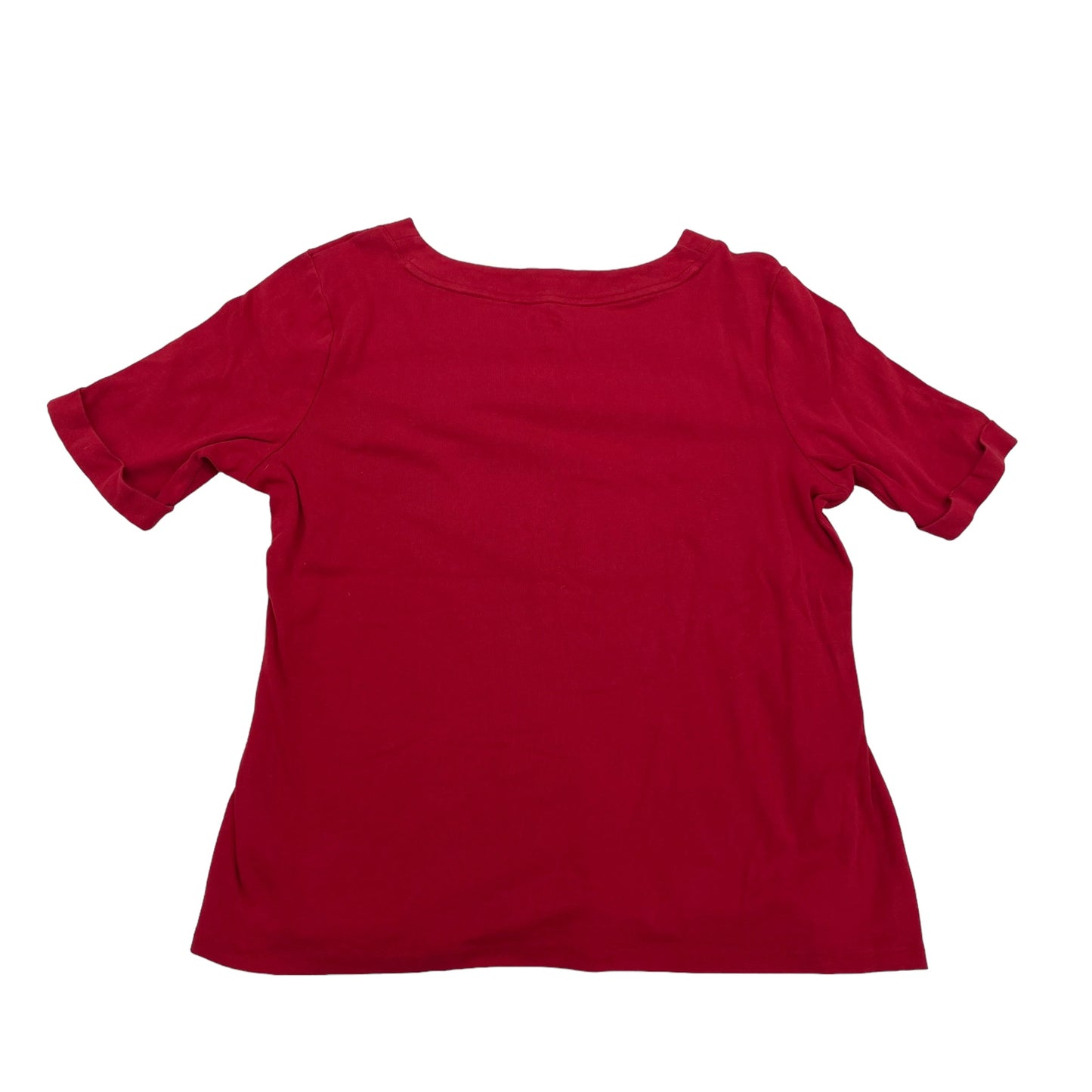 RED TOP SS BASIC by CROFT AND BARROW Size:MEDIUM