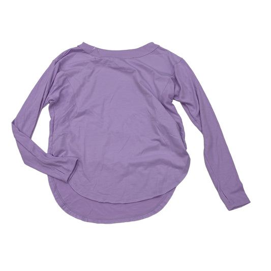 PURPLE ATHLETIC TOP LS CREWNECK by JOY LAB Size:S