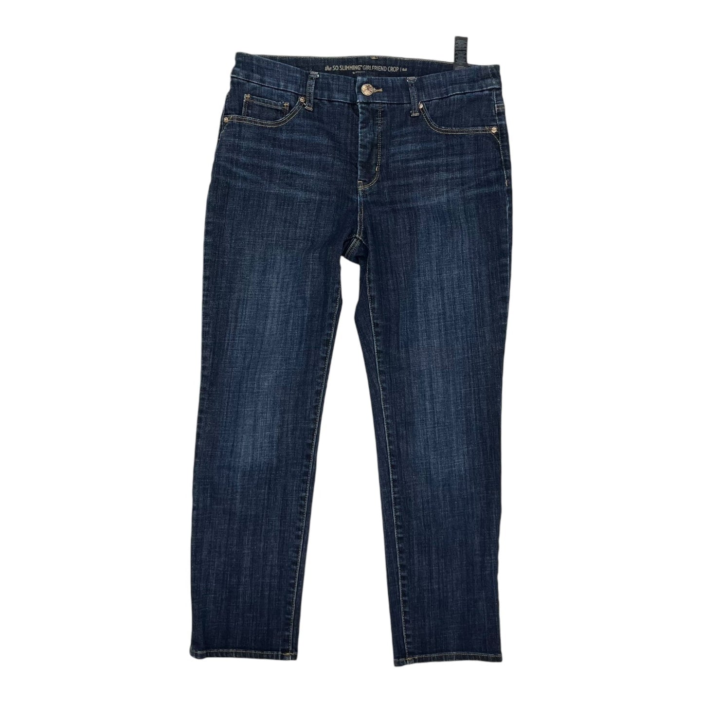 Jeans Cropped By Chicos In Blue Denim, Size:4