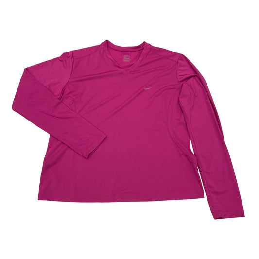 PINK ATHLETIC TOP LS CREWNECK by NIKE APPAREL Size:L