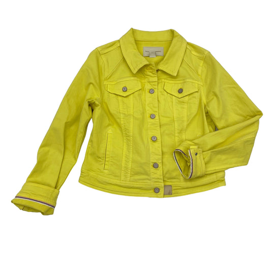 YELLOW DENIM JACKET DENIM by PILCRO Size:L