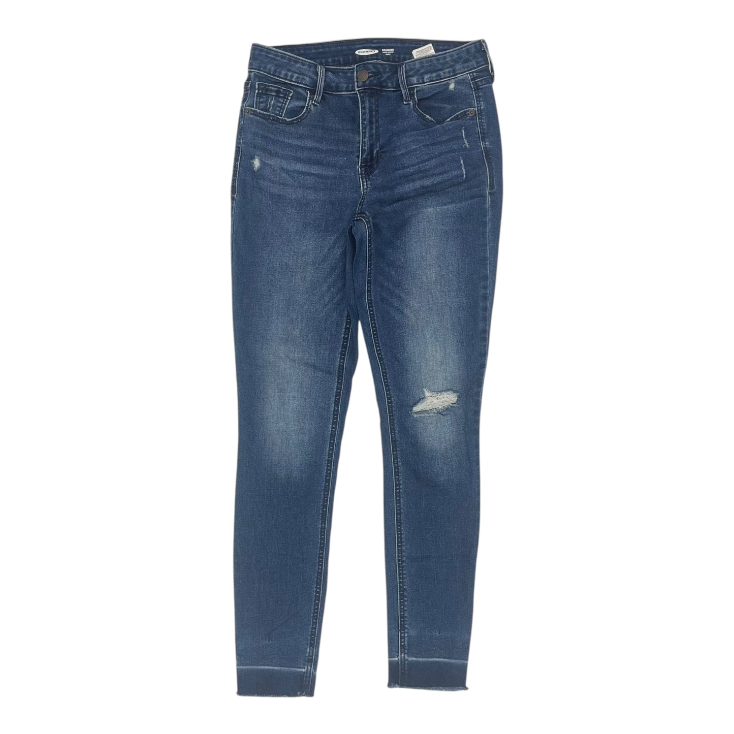 Jeans Skinny By Old Navy In Blue Denim, Size:4