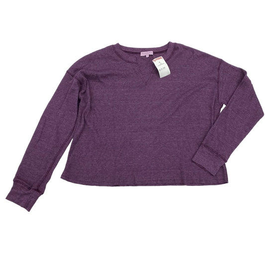 PURPLE TOP LS by MICHAEL STARS Size:L