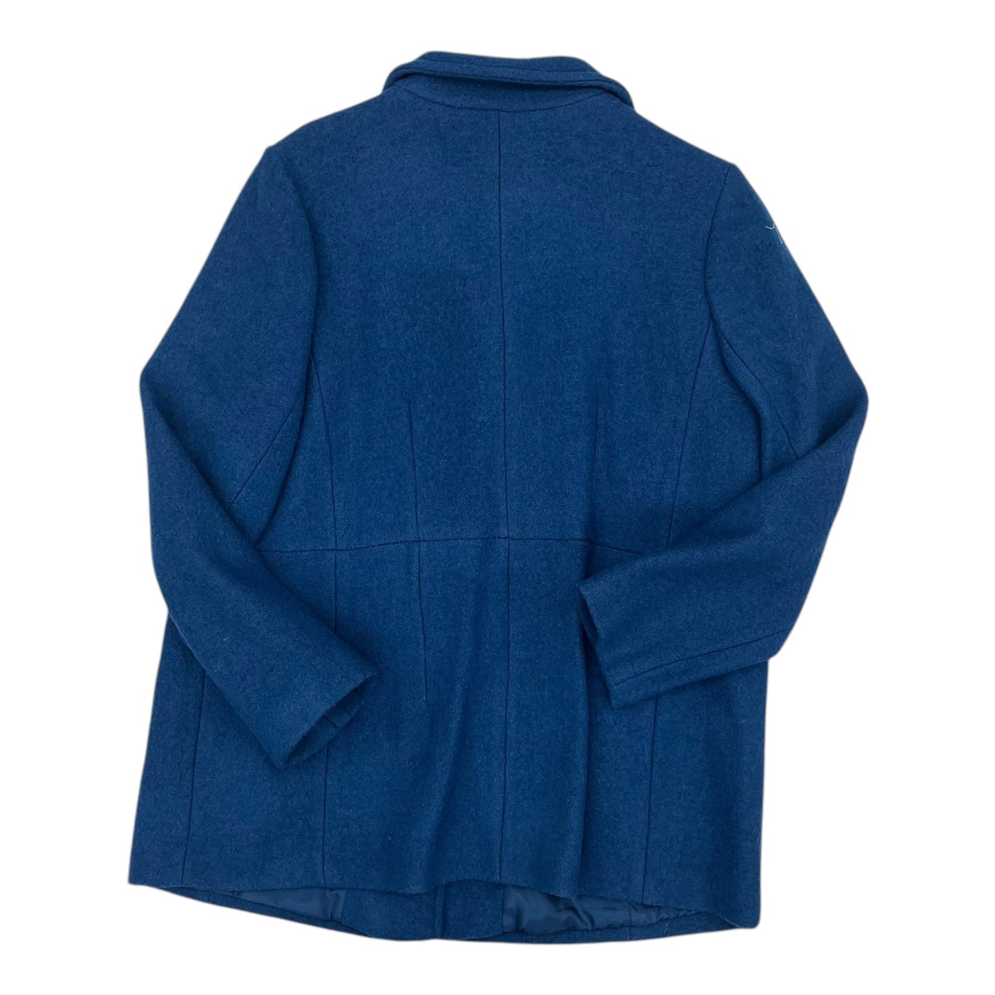 Coat Peacoat By Lands End In Blue, Size:Xl