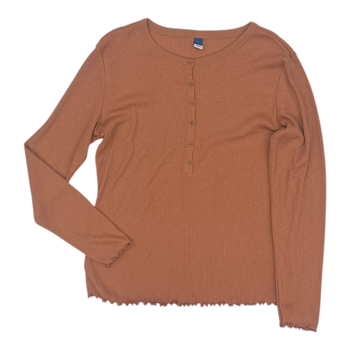 Top Ls By Old Navy In Tan, Size:L