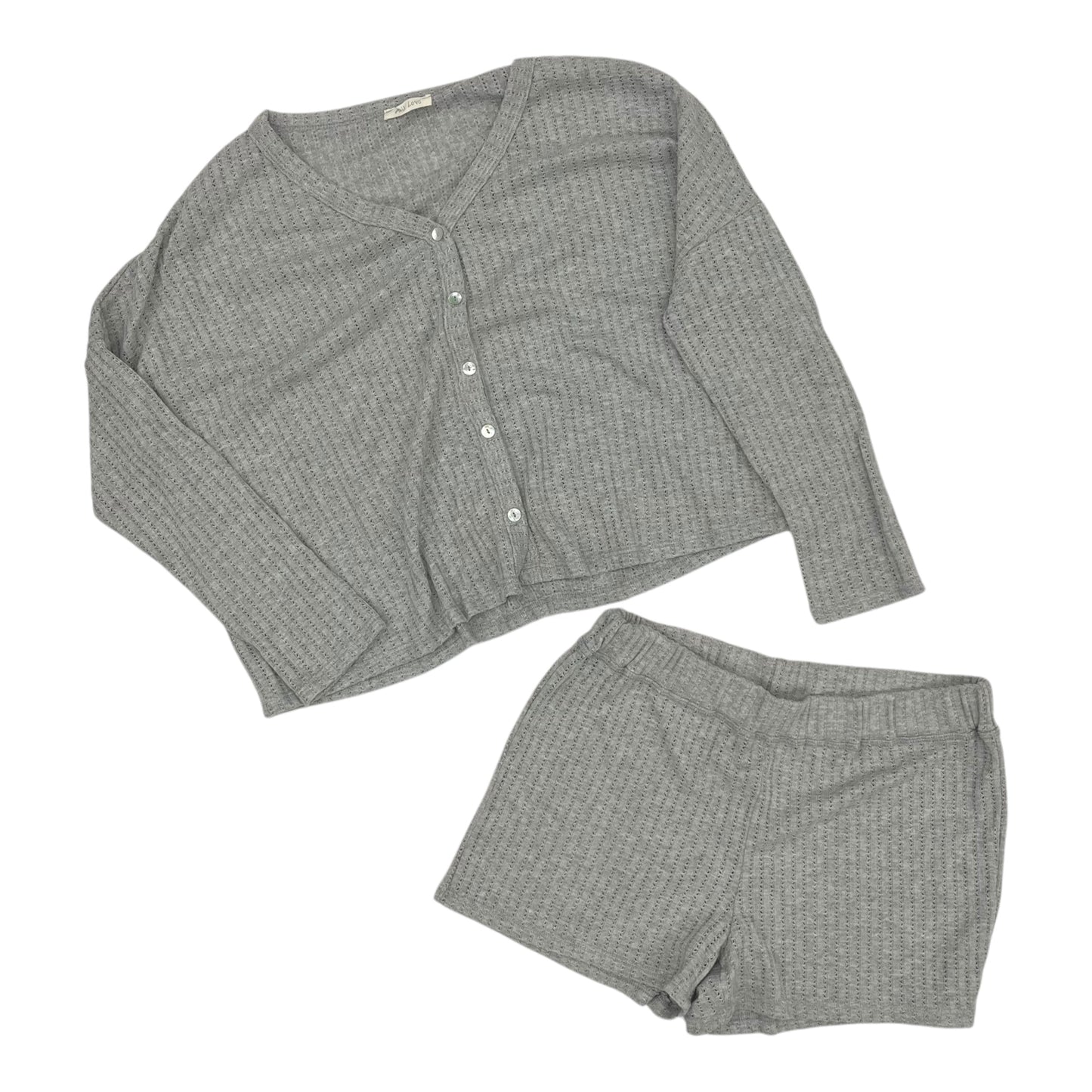 Lounge Set Shorts By Clothes Mentor In Grey, Size:M