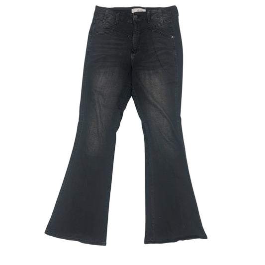 Jeans Flared By Kancan In Black Denim, Size:8