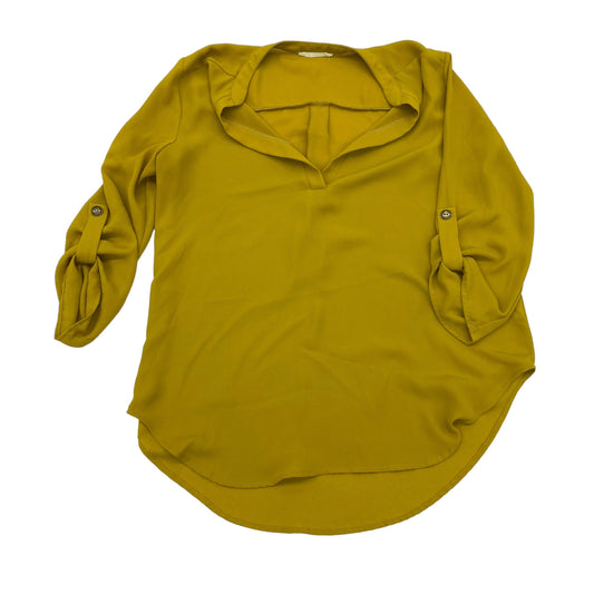 YELLOW BLOUSE 3/4 SLEEVE by LUSH Size:M