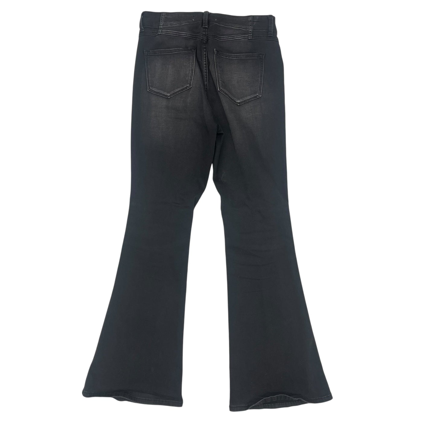 Jeans Flared By Kancan In Black Denim, Size:8