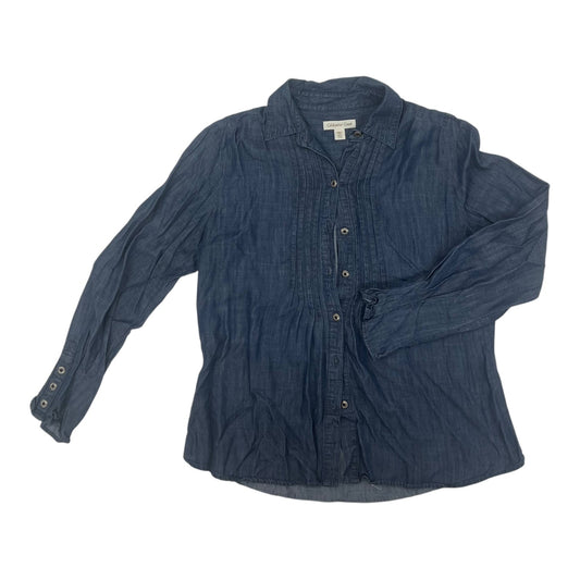 Top Ls By Coldwater Creek In Blue Denim, Size:Mp