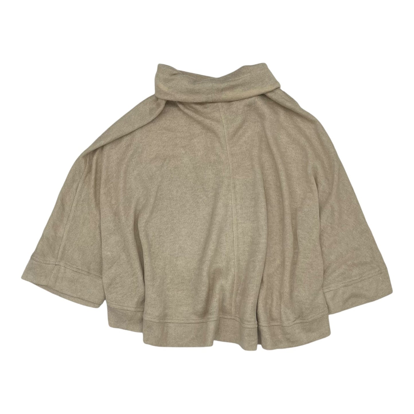 Poncho By Clothes Mentor In Tan, Size:L