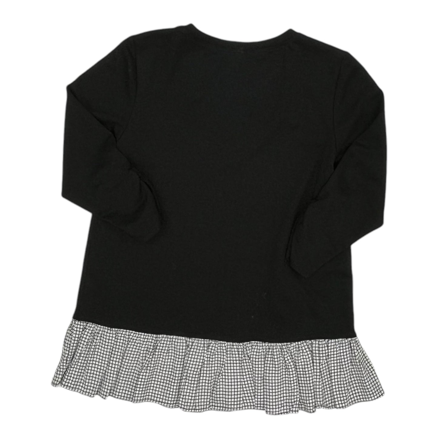 Top 3/4 Sleeve By Agb In Black, Size:Sp