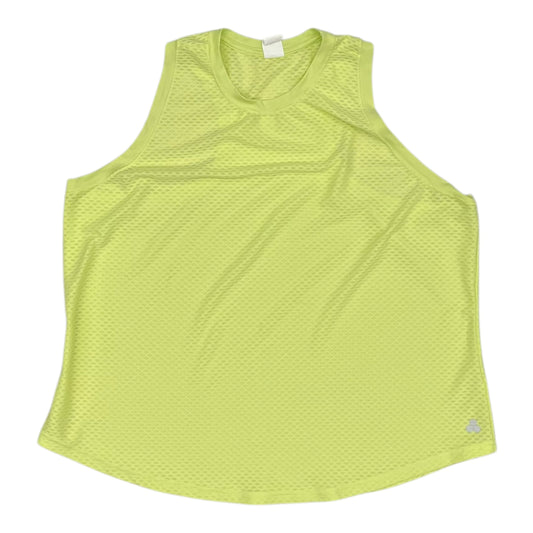 Athletic Tank Top By Tek Gear In Yellow, Size:Xxl