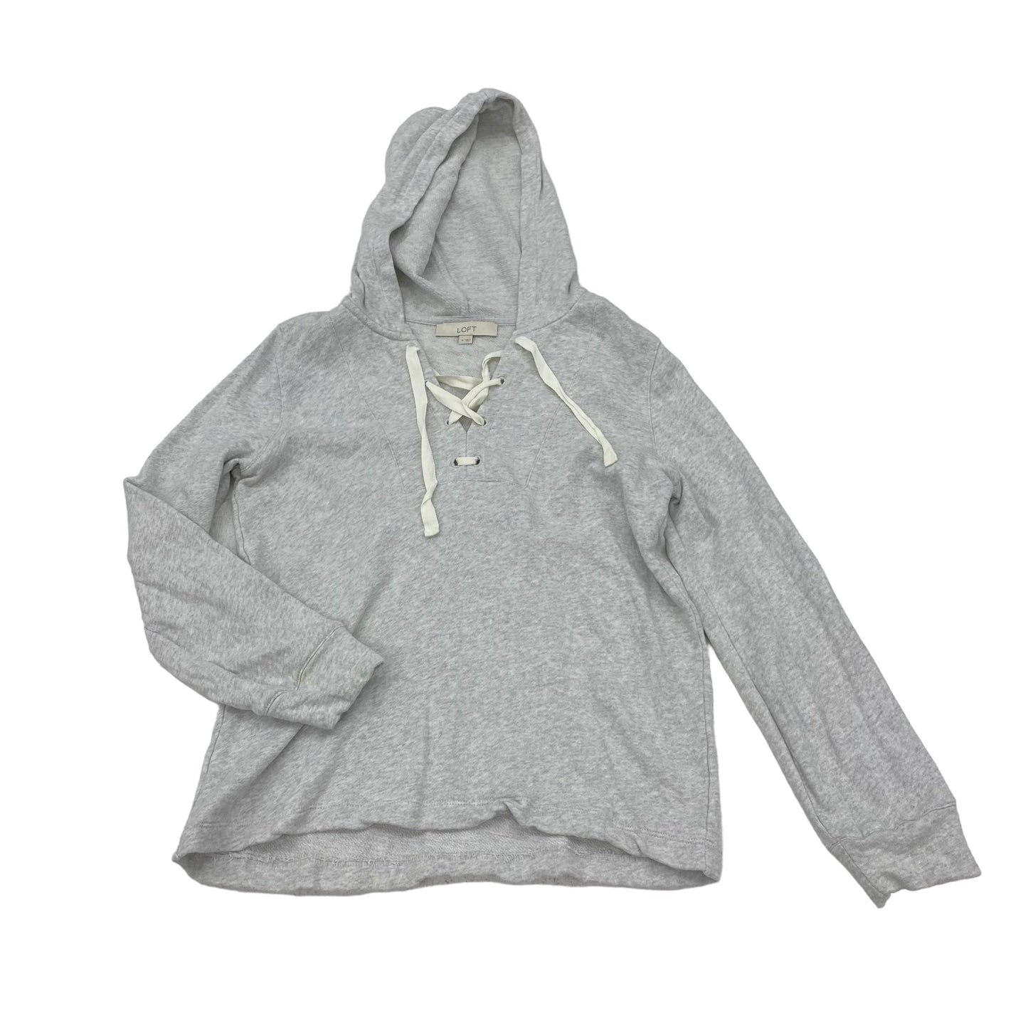 GREY SWEATSHIRT HOODIE by LOFT Size:M