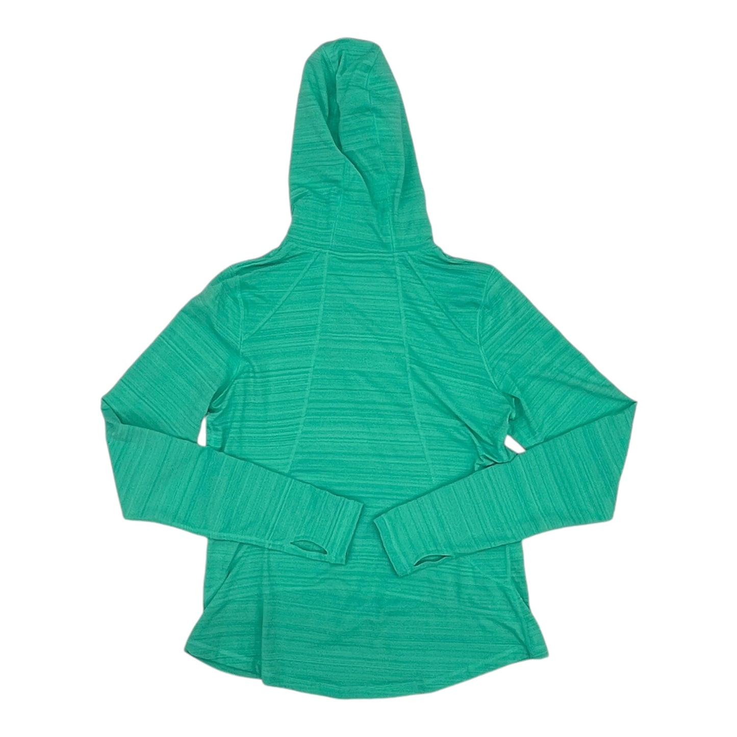 Athletic Top Ls Hoodie By Tek Gear In Green, Size:M