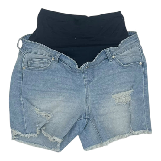 Mat Shorts By Time And Tru In Blue Denim, Size:S