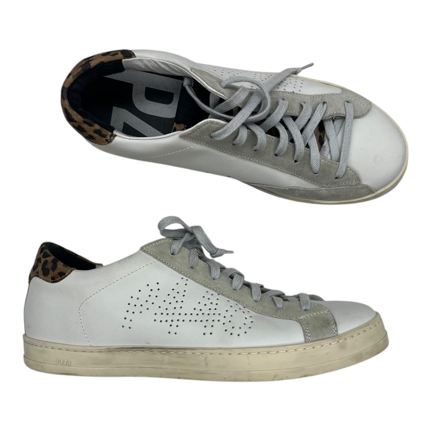 Shoes Sneakers By P448 In Grey & White, Size:10.5