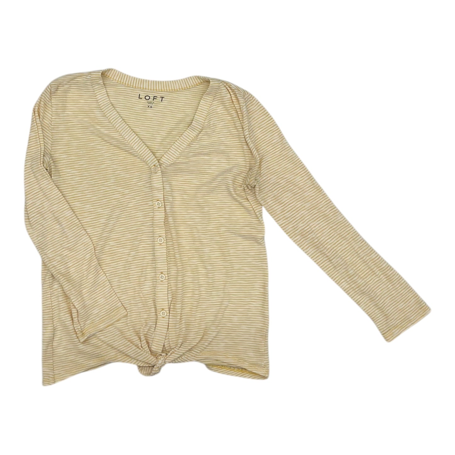 Top Ls By Loft In Yellow, Size:Xs