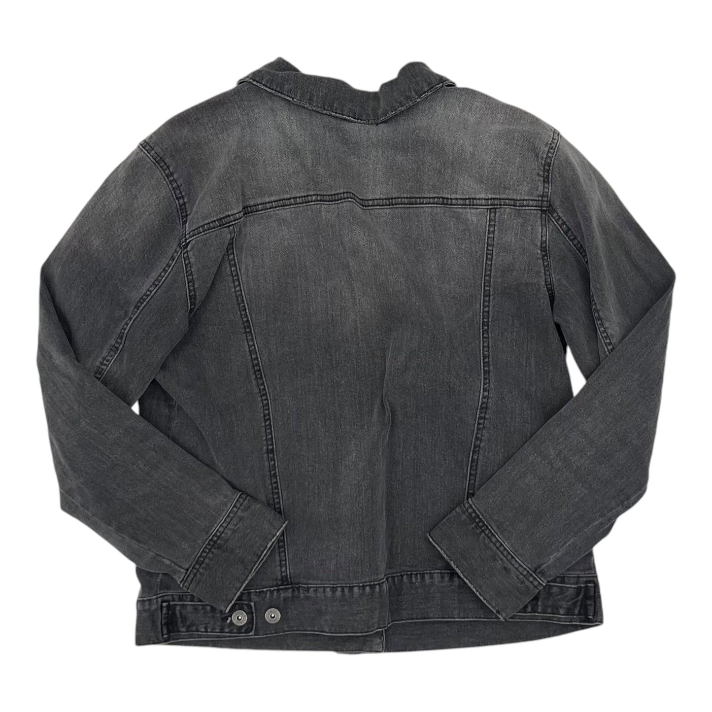 Jacket Denim By Style And Company In Grey Denim, Size:M