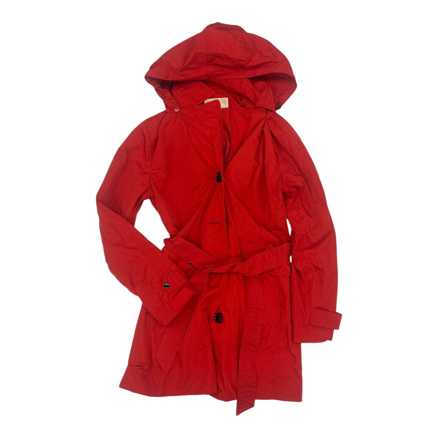 Coat Designer By Michael Kors In Red, Size:M