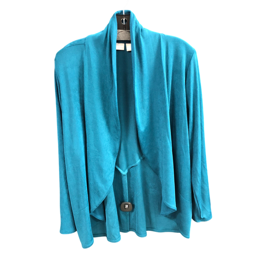 Cardigan By Chicos In Teal, Size: L