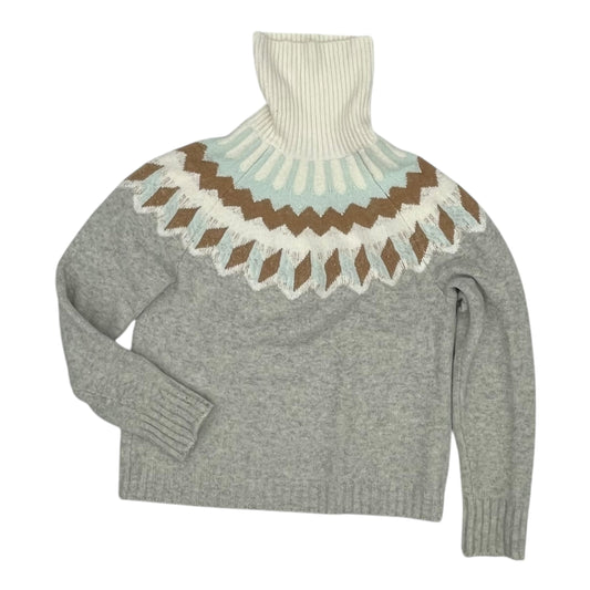 Sweater By J. Crew In Cream & Grey, Size:M