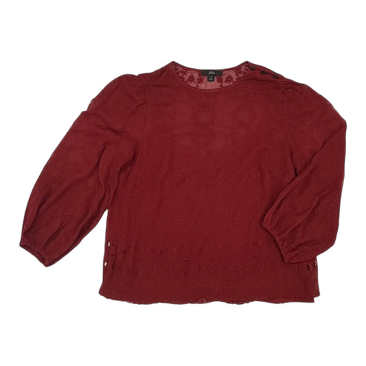 Top 2Pc Ls By J. Crew In Red, Size:S