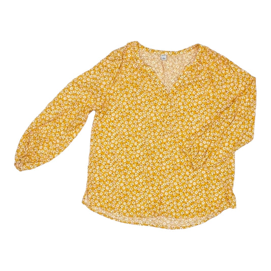 Blouse Ls By Old Navy In Yellow, Size:L