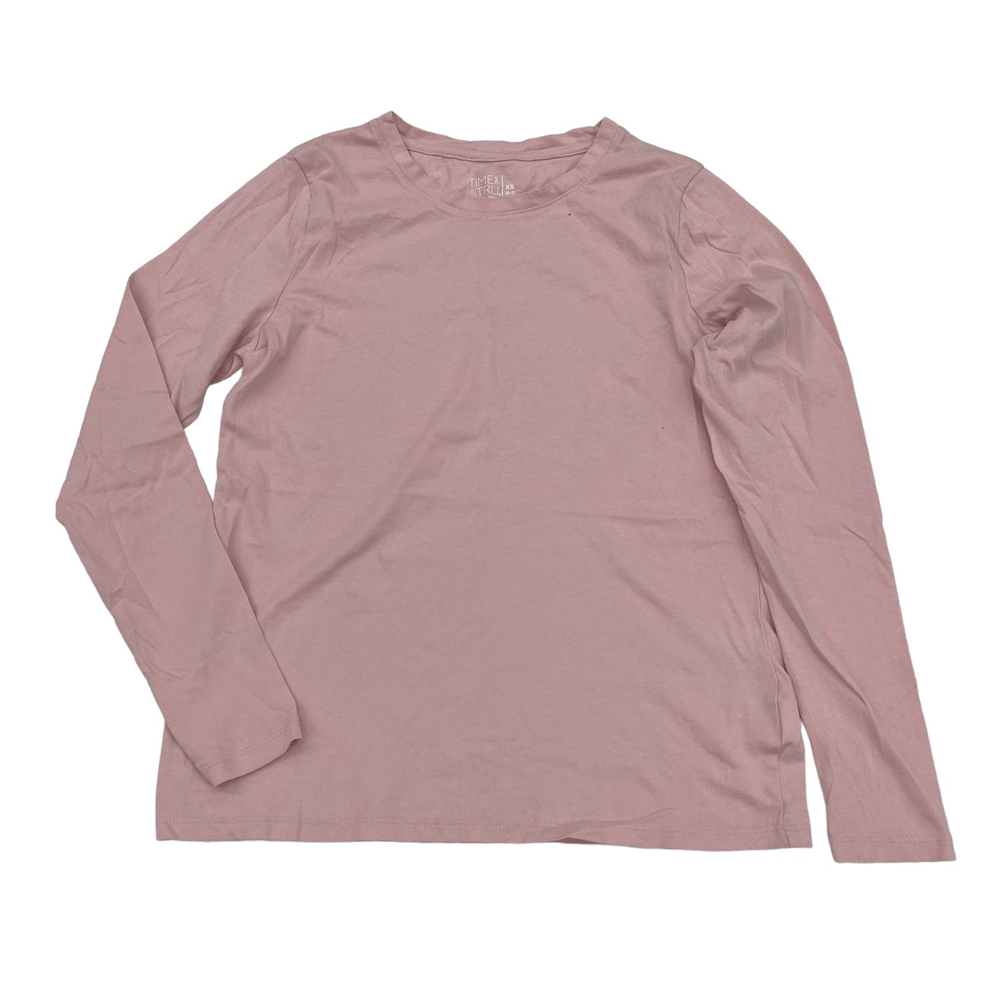 PINK TOP LS by TIME AND TRU Size:XS