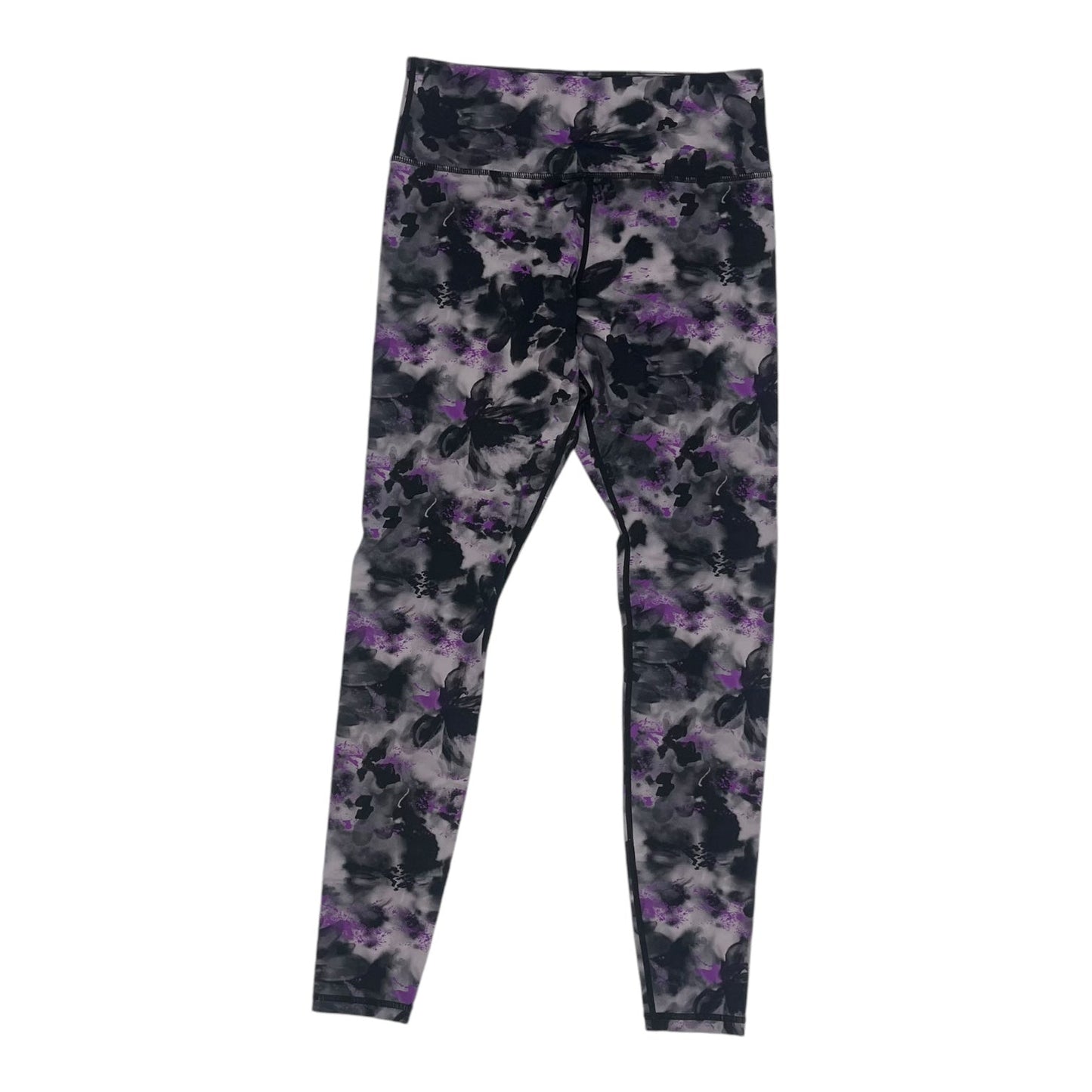 Athletic Leggings By Zyia In Black & Purple, Size:S