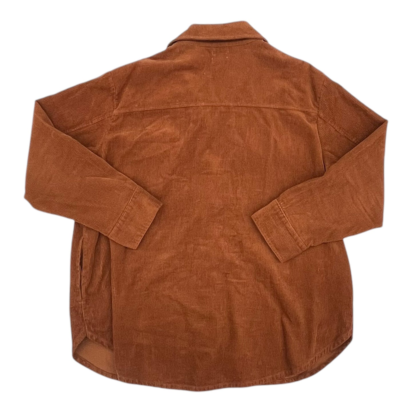 Jacket Shirt By Time And Tru In Brown, Size:Xxl