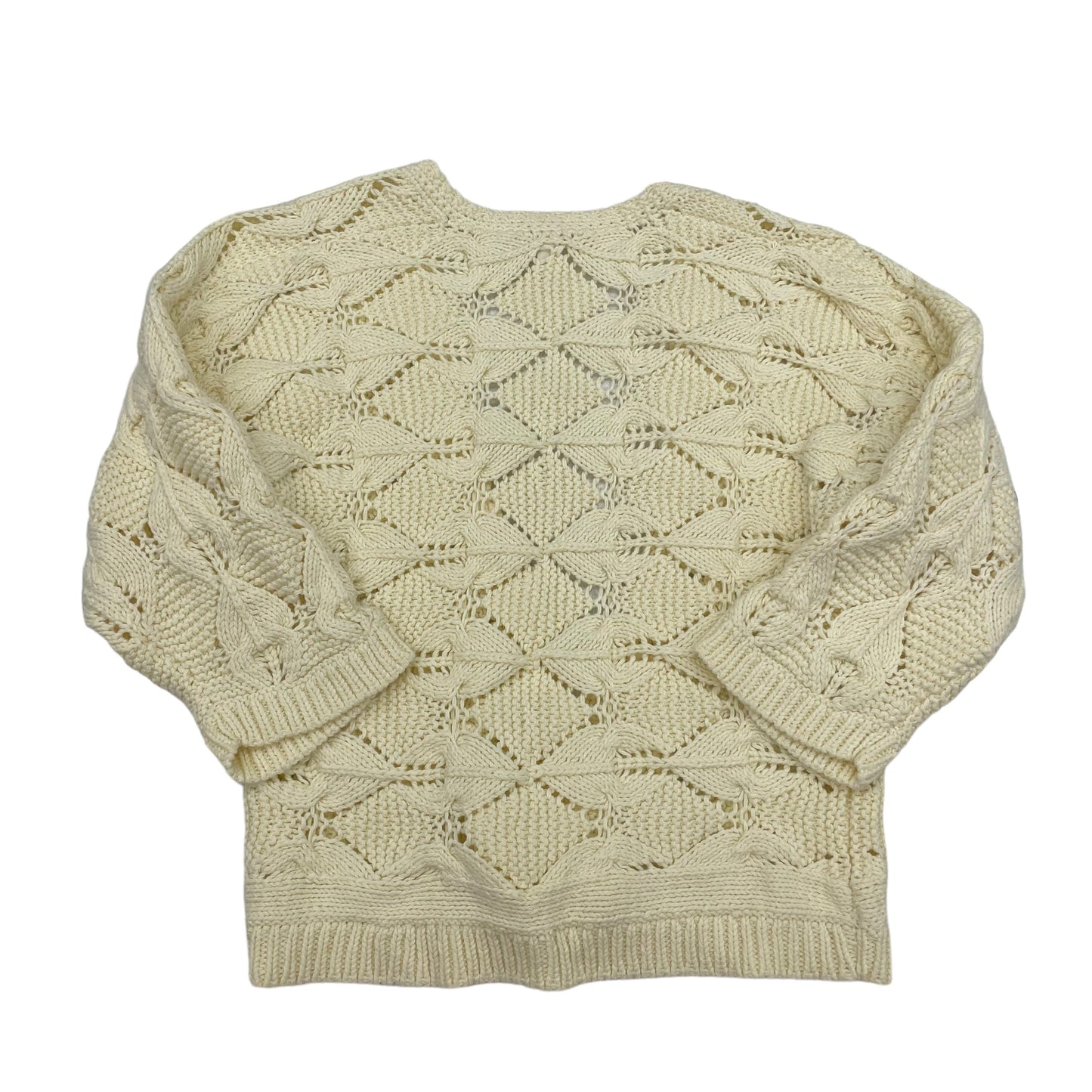 CREAM MOTH CARDIGAN, Size L