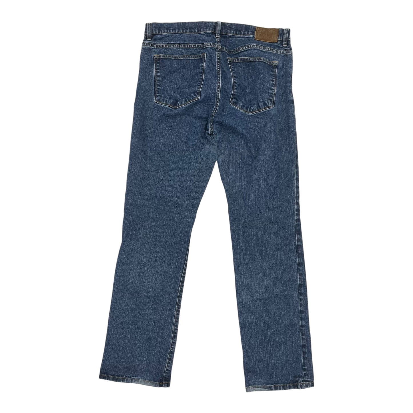 Jeans Straight By Ralph Lauren In Blue Denim, Size:14